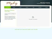 Tablet Screenshot of myly-institutdebeaute.com